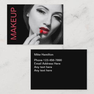 Visite Artiste de maquillage moderne tendance Carte de vi