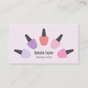 Visite Artiste de maquillage polonais ongle moderne Carte