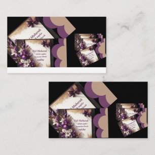Visite Belle conception de carte Eid Mubarak violette