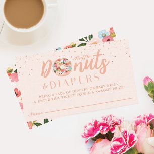 Visite Boîtier de Baby shower de carte à puce Donuts & Di