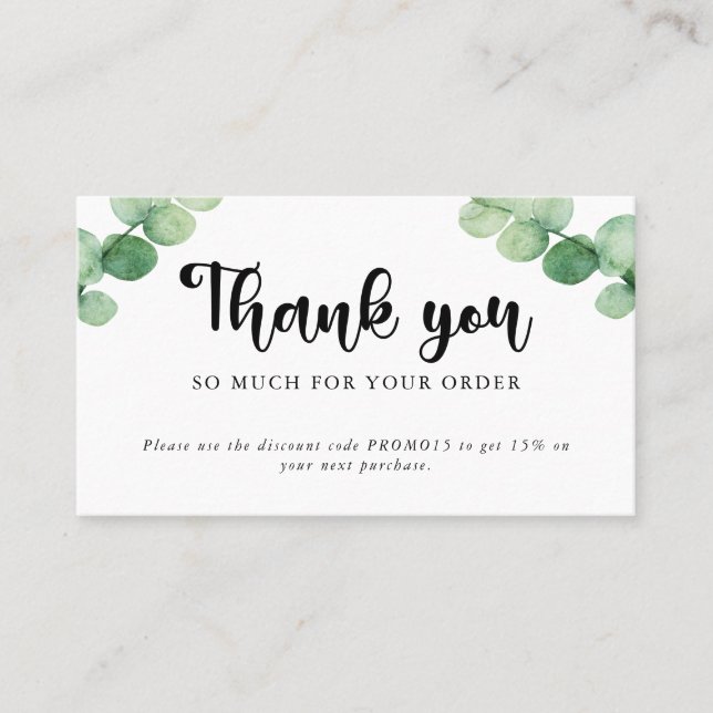 Visite Boutique Merci Carte de réduction Boutique Eucalyp (Devant)