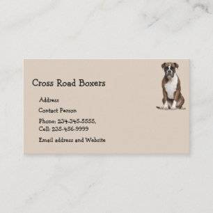 Visite Boxer chien animal animal animal animal Carte de v