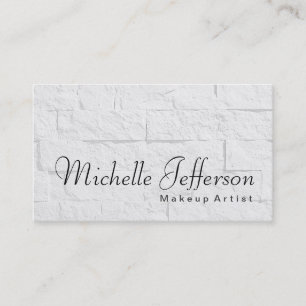 Visite Calligraphie Maquillage Artiste Mur Carte de visit