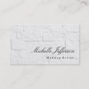 Visite Calligraphie Maquillage Artiste Mur Carte de visit