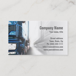 Visite Camion bleu - Carte de transport et de logistique