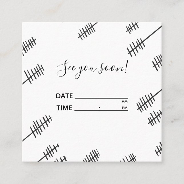 Visite Carré Carte d'annulation de rendez-vous (Devant)