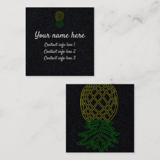 Visite Carré Carte d'appel de l'ananas Swinger