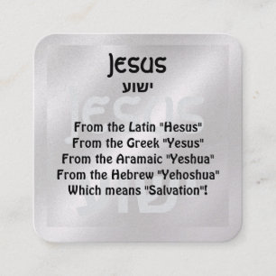 Visite Carré Carte de traçage Gospel