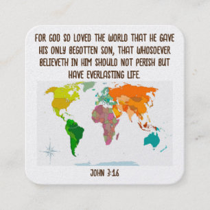 Visite Carré Carte de traçage Gospel