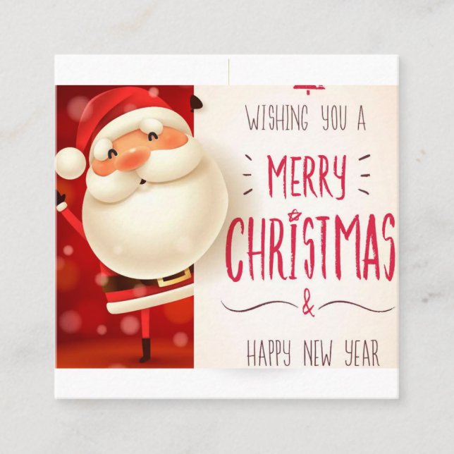 Visite Carré Joyeuse carte de Noël (Devant)