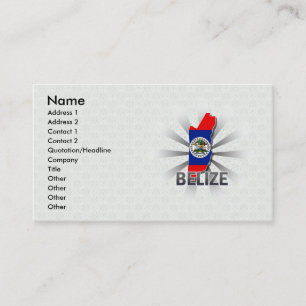 Visite Carte 2,0 de drapeau de Belize