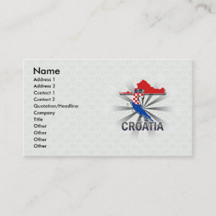 Visite Carte 2,0 de drapeau de la Croatie