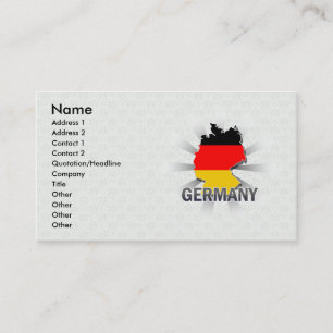 Visite Carte 2,0 de drapeau de l'Allemagne