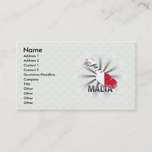 Visite Carte 2,0 de drapeau de Malte