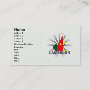 Visite Carte 2,0 de drapeau du Cameroun