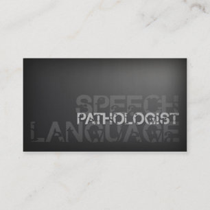 Visite Carte argentée simple de pathologiste de
