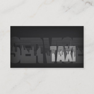 Visite Carte argentée simple simple de service de taxi d
