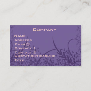 Visite Carte assez tourbillonnante de profil