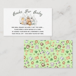 Visite Carte Baby shower Safari Demande de réservation