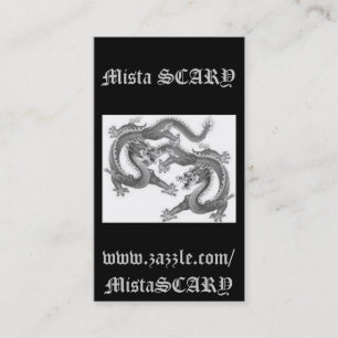 Visite Carte chanceuse de profil de dragons chinois