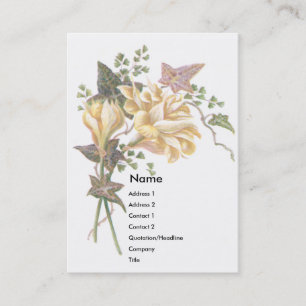 Visite Carte commerciale victorienne de crocus et de