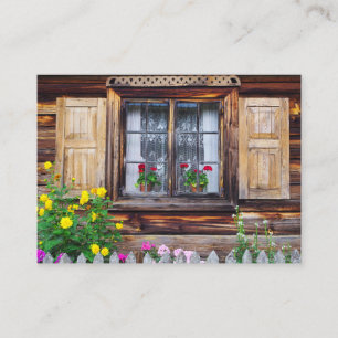 Visite Carte d'affaires de la fenêtre du cottage