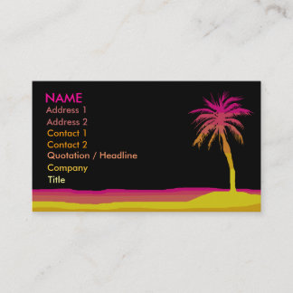 Visite Carte d'affaires/profil de plage