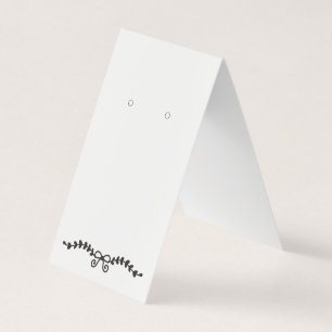 Visite Carte d'affichage autonome pour oreille de la feui