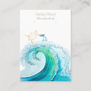 Visite Carte d'affichage de bijoux inspirée de Turtle Oc