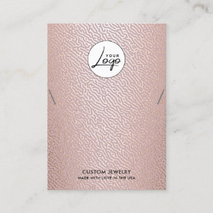 Visite Carte d'affichage de bracelet en collier de logo m