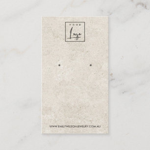 VISITE CARTE D'AFFICHAGE DE L'ÉTUDE DE STUCCO BLANC RUST