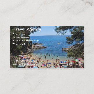 Visite carte d'agence de voyages
