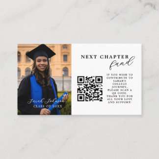 Visite Carte d'annonce de remise de diplôme avec QR Code