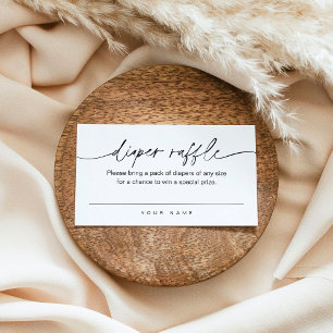 Visite Carte de billet EVERLEIGH Diaper Raffle