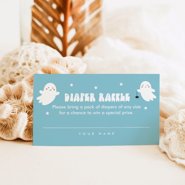 Visite Carte de billet Kawaii Halloween Diaper Raffle (Créateur téléchargé)