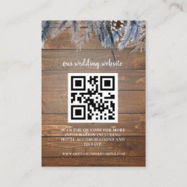 Visite Carte de boîtier du site Web Mariage RSVP de code 