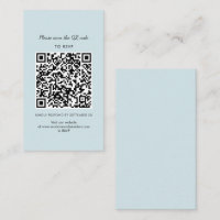 Carte de boîtier Mariage RSVP QR simple