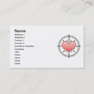 Visite Carte de boussole de coeur