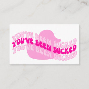 Visite Carte de canard rose !