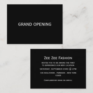 Visite Carte de cérémonie d'ouverture simple et moderne