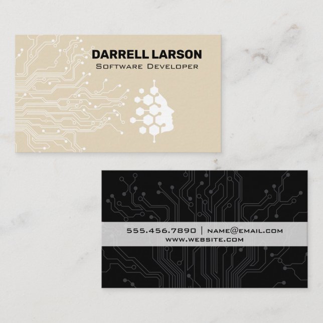 Visite Carte de circuit technique | Logo de Bio Tech (Devant / Derrière)