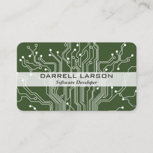 Visite Carte de circuit vert noir