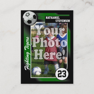 Visite Carte de collection de football, taille carte de v