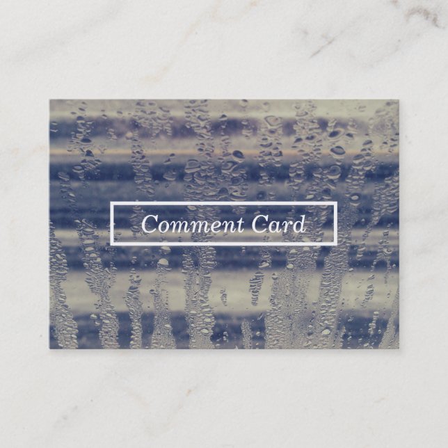 Visite carte de commentaire de la fenêtre d'hiver (Devant)