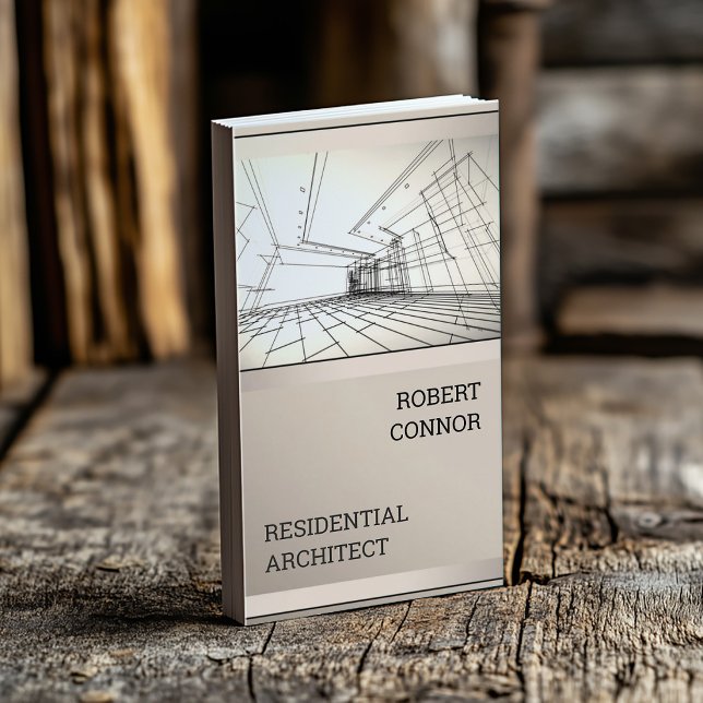 Visite Carte de conception de maison de dessin d'architec (Perfect for business)