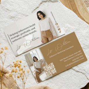 Visite Carte de consultant en marketing d'influence de lu