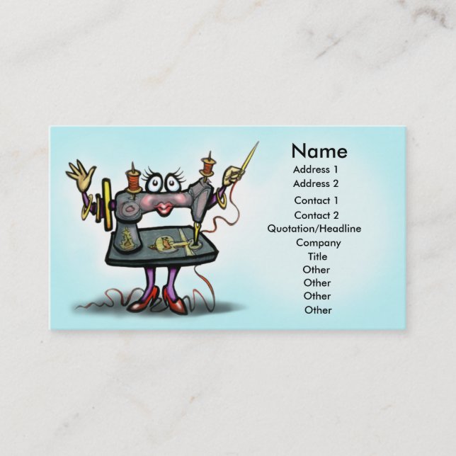 Visite Carte de couture (Devant)