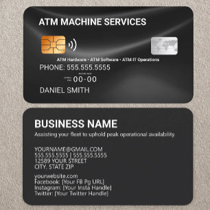 Visite Carte de crédit ATM
