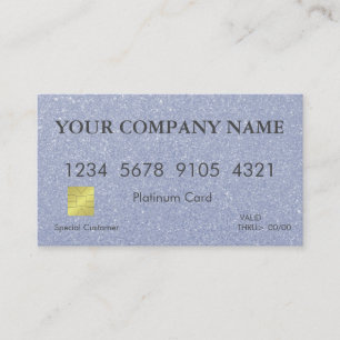 Visite Carte de crédit Elegant Pink Parties scintillant