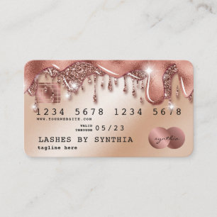 Visite Carte de crédit Styled Driving Gold